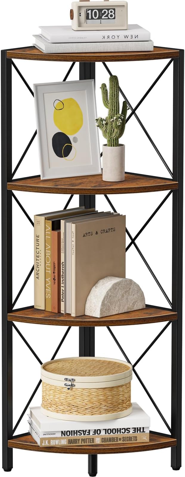 Snughome Rustic Corner Shelf Stand - Image 8