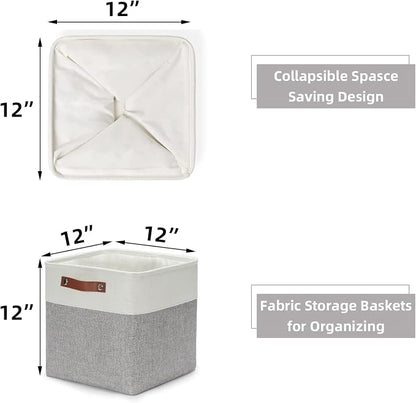 HNZIGE Storage Basket Fabric Baskets - Image 5