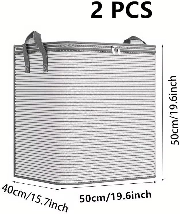 2 Pack Large Foldable Laundry Basket - Image 7