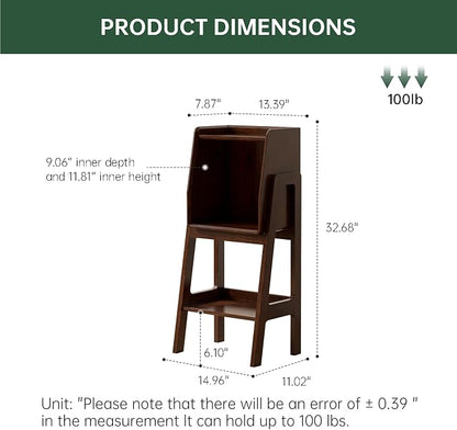 100% Solid Oak Ladder Shelf - Image 2