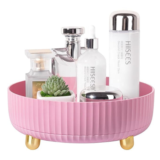 Anyoifax Makeup Perfume Organizer Tray 360 Degree Rotating Lazy Susan Skincare by Anyoifax