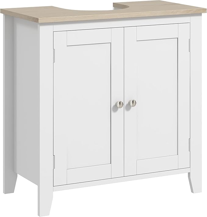 kleankin Pedestal Sink Storage Cabinet, Under Sink Cabinet by Kleankin
