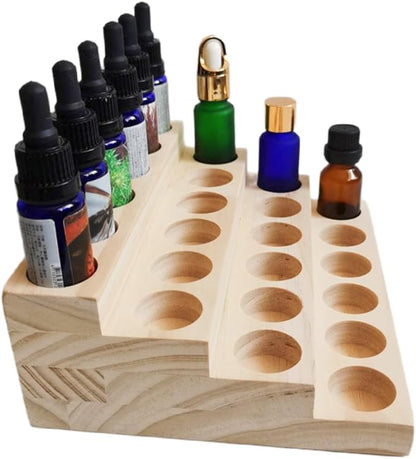 Essential Oil Display Stand 4 Tier Essential Oil Holder Solid Wood Essential - Image 6