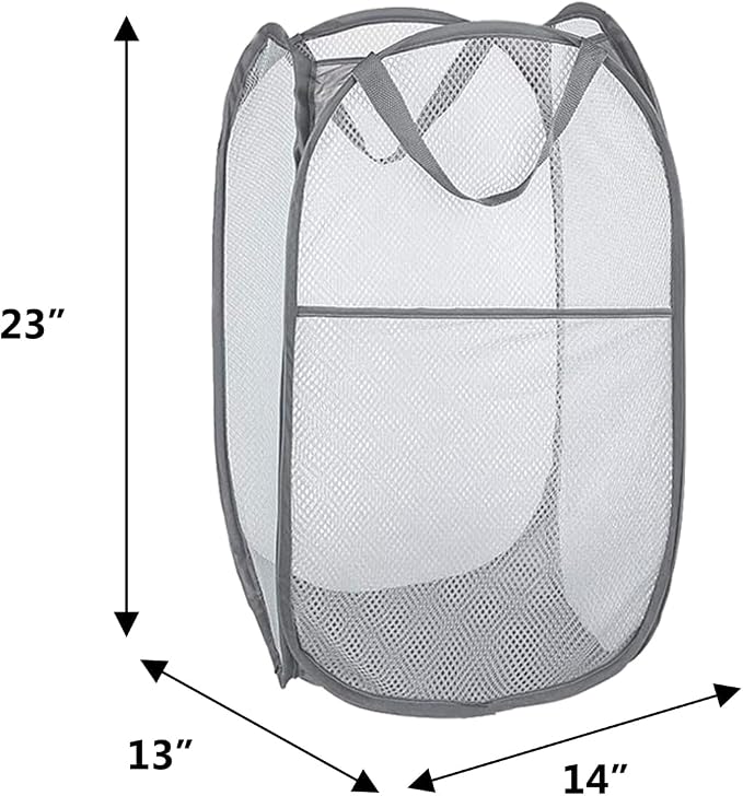 Pop Up Hampers 3 Pack with Extra Large Laundry Bags 6 Pack, Varied Colors - Image 4