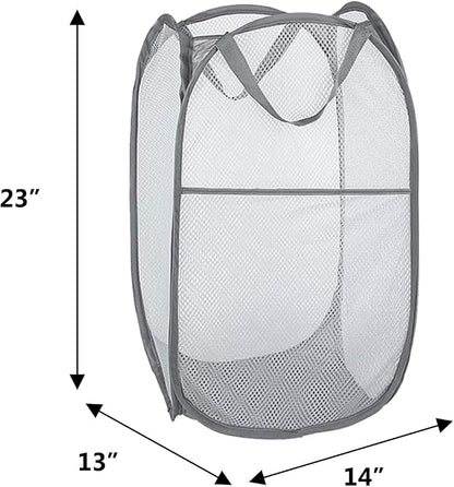 Pop Up Hampers 3 Pack with Extra Large Laundry Bags 6 Pack, Varied Colors - Image 4