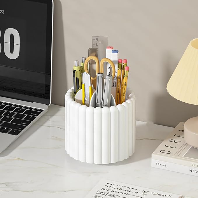 Anyoifax 360 Rotating Makeup Brush Holder 7 Slots Make Up Brush Organizer - Image 3