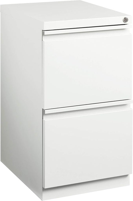 20 Inch Deep Metal Mobile Pedestal File 2 Drawer File-File by Office+Dimensions