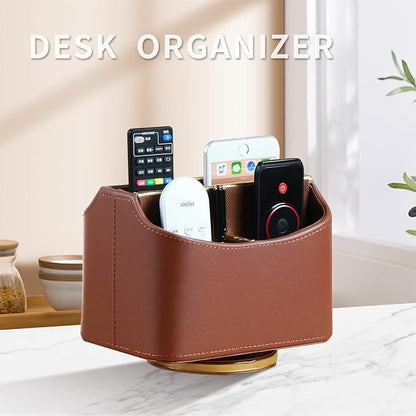 YAPISHI Remote Control Holder, Swivel Desk Organizer and Accessories Decorations - Image 2