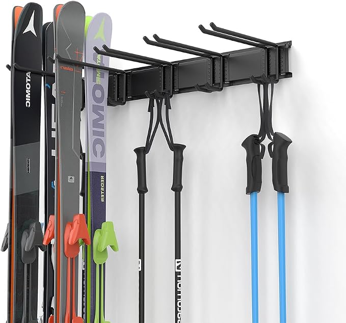 Ultrawall Ski Rack, Wall Mounted Ski Storage - Image 2