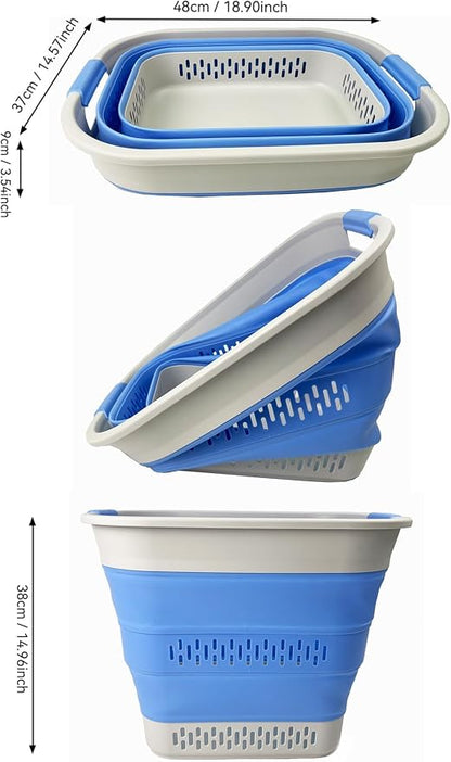 SAMMART 40L Collapsible Plastic Laundry Basket - Image 7