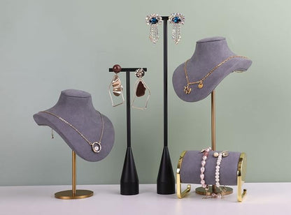 GemeShou 2pcs Black earring display T bar stand, Big jewelry earring holders - Image 7