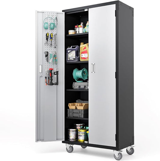 VINGLI 72'' Tall Garage Storage Cabinet, Metal Storage Cabinet by VINGLI