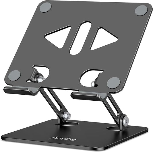 Tablet Stand Holder for Desk, Adjustable Desktop Tablet Holder, Foldable by Aoviho