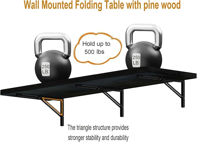IAE Wall Mounted Folding Table - Image 5