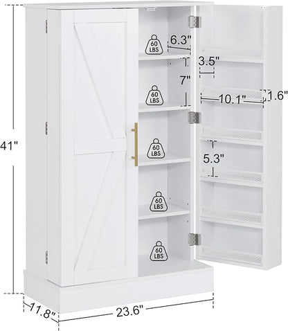 BarberPub Storage Cabinet, Adjustable Shelves, - Image 3