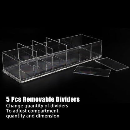 Nsmykhg Makeup Organizer Acrylic Cosmetic Storage Organizer, 6 Compartments - Image 3