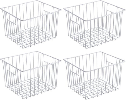 Slideep Freezer Baskets Storage Basket Organizers, Deep Wire Farmhouse Bins by WelcometotheSlideep