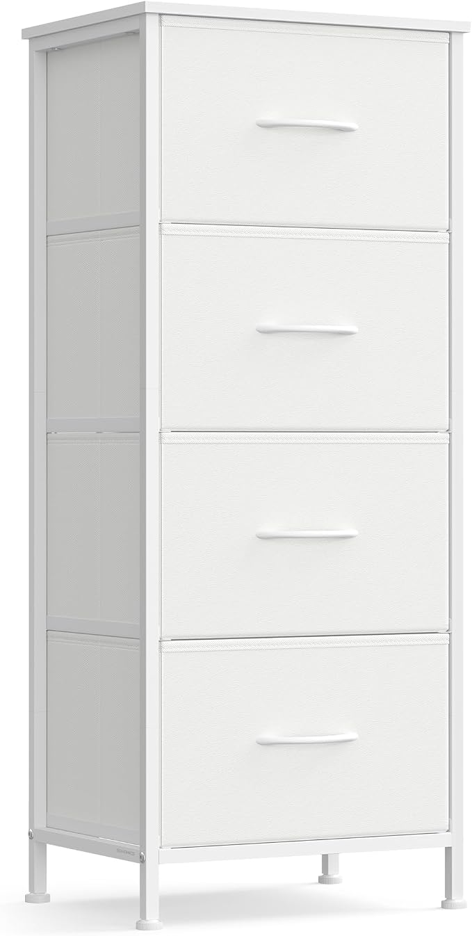 SONGMICS Dresser for Bedroom, Chest of Drawers, 4 Non-Woven Fabric Drawers by SONGMICSbySONGMICSHOME
