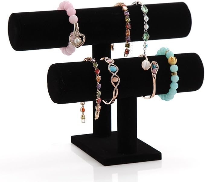 Wudygirl Velvet Bracelet Holder2 Tie Jewelry Stand Jewelry Holder Organizer - Image 7
