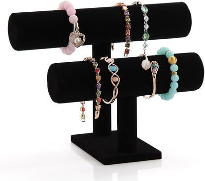 Wudygirl Velvet Bracelet Holder2 Tie Jewelry Stand Jewelry Holder Organizer - Image 7