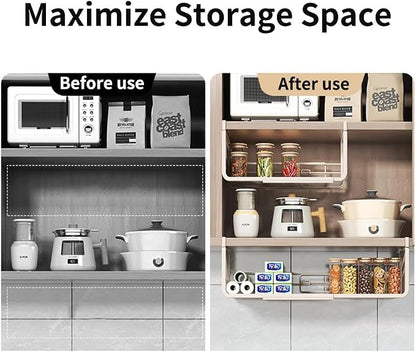 Expandable Under Shelf Basket Organizer, Under Shelf Storage, Hanging Baskets - Image 6