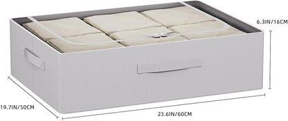 CYhom Under Bed Storage Bins Frame Storage Box Oxford Fabric Sturdy Underbed - Image 7
