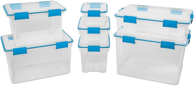 Sterilite 6-Pack Gasket Box, Weather-Resistant Storage Bins - Image 8
