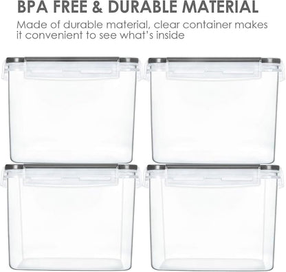 Vtopmart Food Storage Containers 3.3 quart / 3.6L, 4 Pieces BPA Free Plastic - Image 6