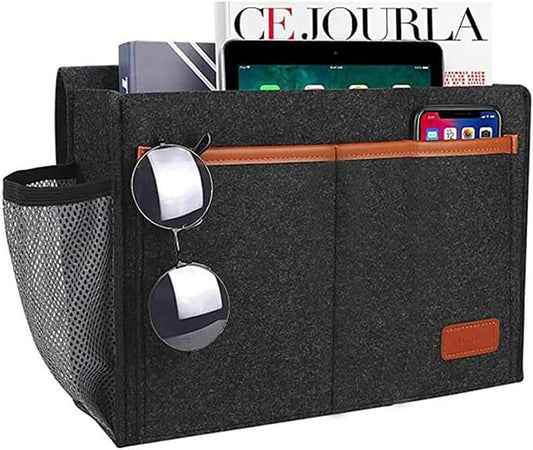 Bedside Caddy, Felt Bedside Storage Organizer, Hanging Storage by KAKKOII