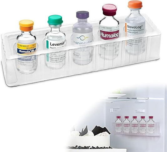 Leng Ke Insulin Refrigerator Storage Caddy - 10ml Peptide Vial Protective Holder by Lengke