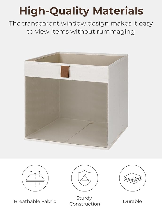 StorageWorks 11x11 Storage Cubes, Closet Storage Bins - Image 3