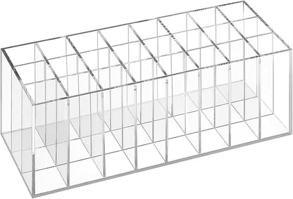 Lipstick Organizer 24 Slot Lipstick Holder Display Rack Small Clear Plastic by Unknown
