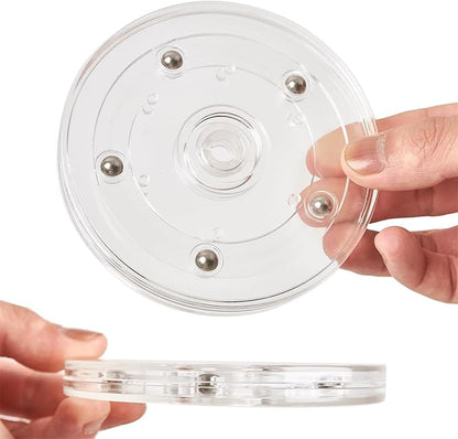 4 inch Small Lazy Susan Turntable Acrylic Ball Bearing Rotating Tray - Image 3