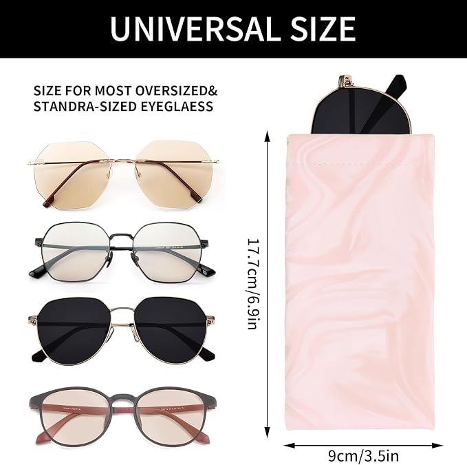 Double Eyeglass Case Soft Dual Glasses Case - Image 2