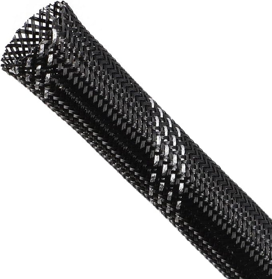 Braided Cable Sleeving, PET Expandable Braided Cable Sleeve, Flexible Mesh by ConveniencetoYourLife