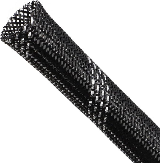 Braided Cable Sleeving, PET Expandable Braided Cable Sleeve, Flexible Mesh by ConveniencetoYourLife