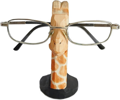 Red Dollar Handmade Wood Carved Animal Eyeglass Holder, Cute Sunglasses Display - Image 2