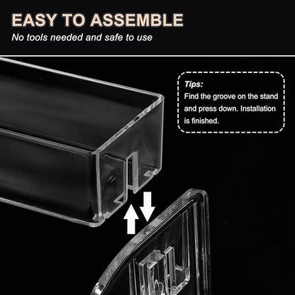 Nail Polish Organizer Clear Acrylic Eyeglasses Display Holder Essential Oil - Image 4