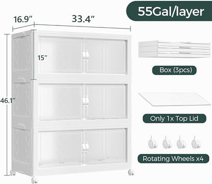 660QT Extra Large Stackable Storage Bins - Image 2