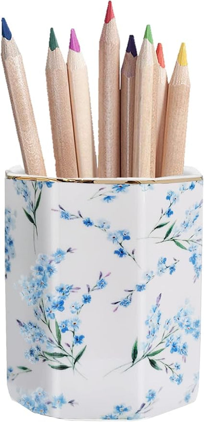 Pencil Holder for Desk Organizer, Ceramic Writing Utensil Storage Organizer - Image 8