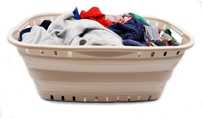 SAMMART 44L Collapsible Plastic Laundry Basket - Image 5