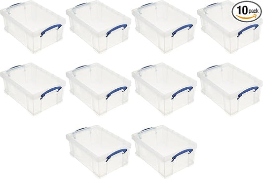 Really Useful Box Stackable 9 Liter Plastic Storage Container Bin by ReallyUsefulBox