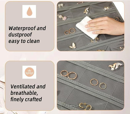 Hanging Jewelry Organizer Storage Earring Jewelry Storage Bag - Image 7