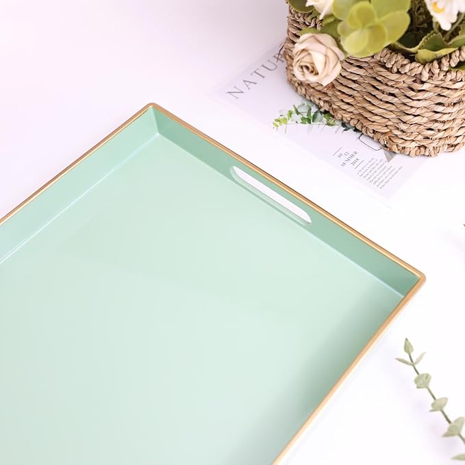 Spsyrine Green Decorative Serving Tray - Image 6