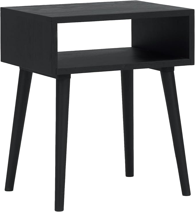 NTC Solid Oak Zoe Nightstand, Mid Century Modern Side Table Bedroom, Bedside by NTC