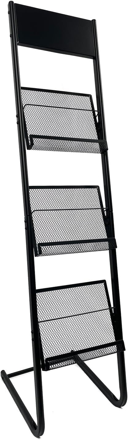 TONGMO Floor-standing 3-Layer Magazine Rack, Brochure Display Stand, made of - Image 7