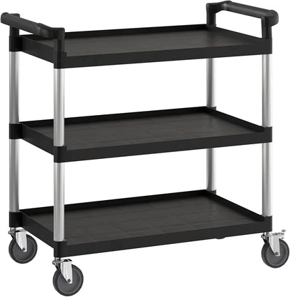 Black Utility/Bussing Cart by Krollen+Industrial