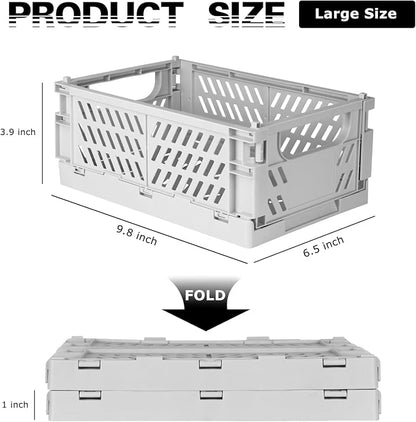 Tixill 2-Pack Mini Foldable Plastic Baskets - Image 2