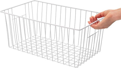 Large Wire Storage Baskets Freezer Baskets Organizer, Refrigerator Metal Wire - Image 3