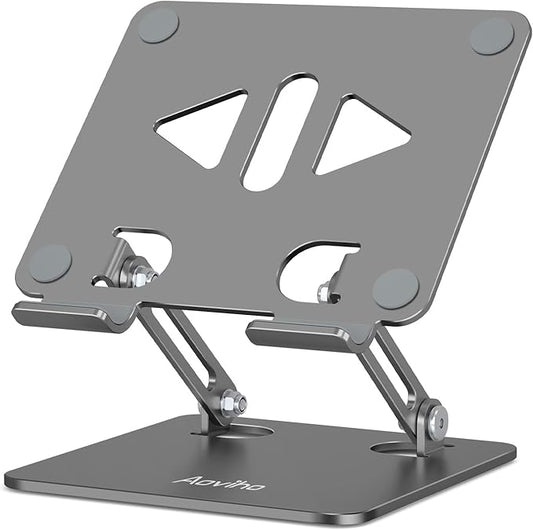Adjustable Tablet Stand Holder for Desk, Desktop Tablet Holder, Foldable by Aoviho
